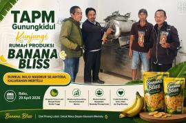 TAPM Gunungkidul Kunjungi Rumah Produksi Banana Bliss, Dorong Penguatan Ekonomi Kalurahan Mertelu
